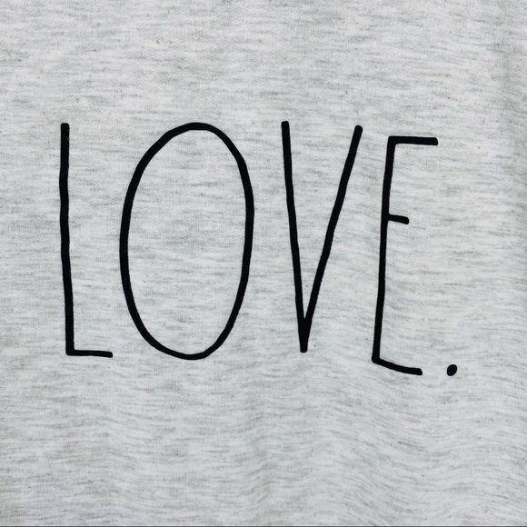 Rae Dunn LOVE Long Sleeve Soft Pullover Sweatshirt - Picture 2 of 10